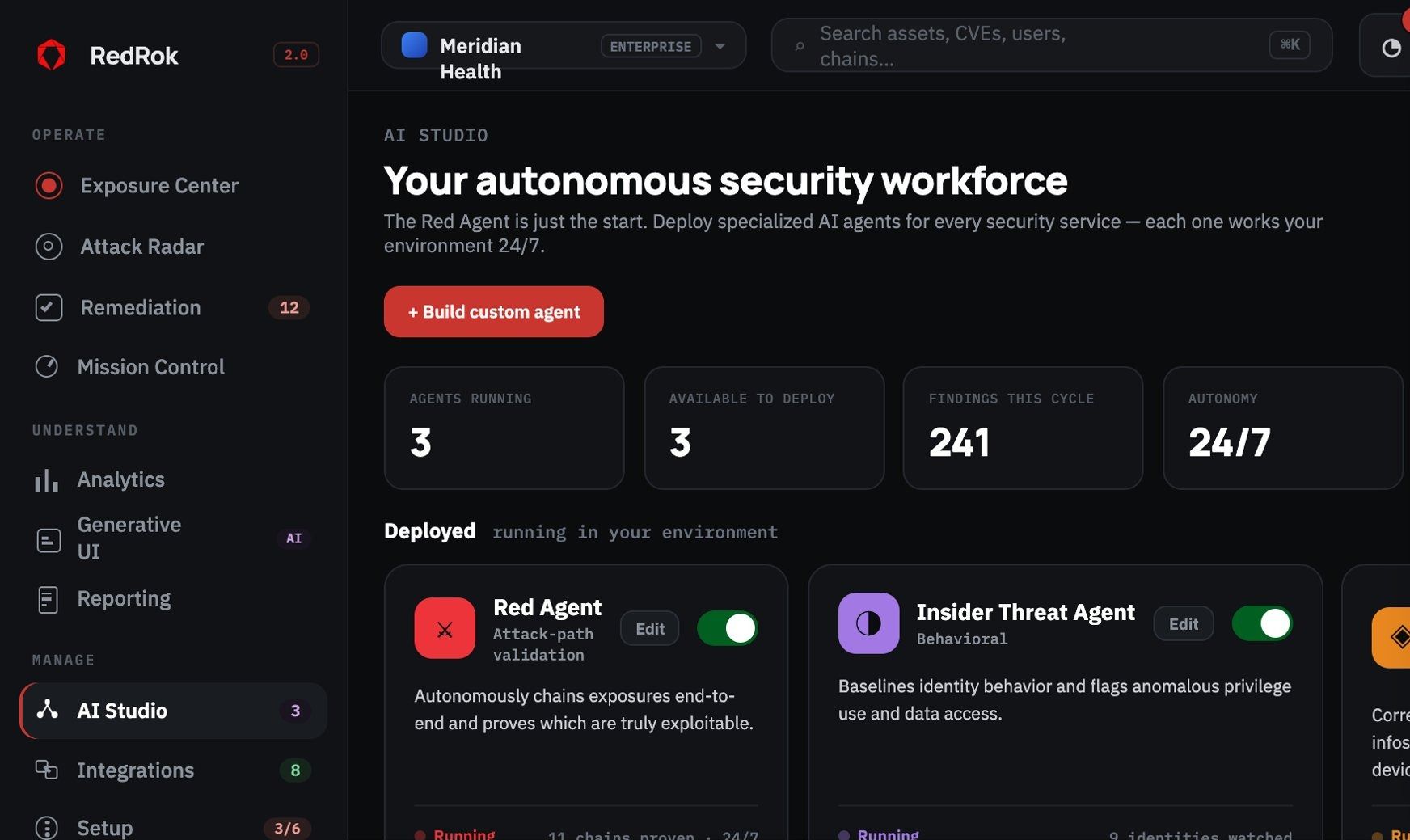 AI Studio with deployed agents